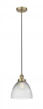 Innovations Lighting 616-1PH-AB-G222 - Seneca Falls - 1 Light - 10 inch - Antique Brass - Cord hung - Mini Pendant