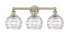 Innovations Lighting 616-3W-AB-G1213-8 - Athens Deco Swirl - 3 Light - 26 inch - Antique Brass - Bath Vanity Light