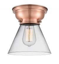 Innovations Lighting 623-1F-AC-G42-LED - Cone - 1 Light - 8 inch - Antique Copper - Flush Mount