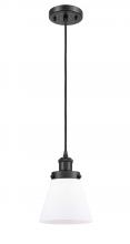 Innovations Lighting 916-1P-BK-G61 - Cone - 1 Light - 6 inch - Matte Black - Cord hung - Mini Pendant