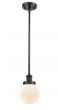 Innovations Lighting 916-1S-BK-G201-6 - Beacon - 1 Light - 6 inch - Matte Black - Mini Pendant