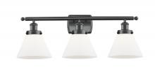 Innovations Lighting 916-3W-BK-G41 - Cone - 3 Light - 28 inch - Matte Black - Bath Vanity Light