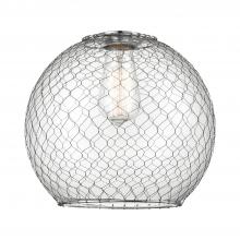 Innovations Lighting G122-10CSN - Large Farmhouse Chicken Wire Clear Glass with Nickel Wire Glass