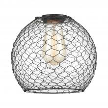 Innovations Lighting G122-8CBK - Farmhouse Chicken Wire Clear Glass with Black Wire Glass