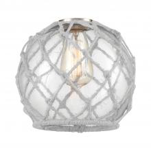 Innovations Lighting G122-8RW - Farmhouse Rope Clear Glass with White Rope Glass