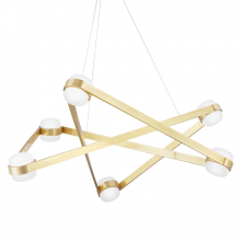 Hudson Valley 2738-AGB - 6 LIGHT CHANDELIER