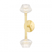 Hudson Valley 6142-AGB - 2 LIGHT WALL SCONCE