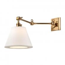 Hudson Valley 6233-AGB - 1 LIGHT SWING ARM WALL SCONCE