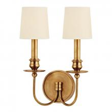 Hudson Valley 8212-AGB - 2 LIGHT WALL SCONCE