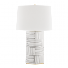 Hudson Valley L1376-AGB/ST - 1 LIGHT TABLE LAMP