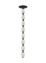 Visual Comfort & Co. Modern Collection 700CLR24BZ-LED927R - Sean Lavin Collier 1-light dimmable LED pendant with dark bronze finish and crystal shade