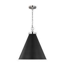 Visual Comfort & Co. Studio Collection CP1281MBKPN - Wellfleet Large Cone Pendant