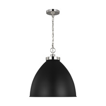 Visual Comfort & Co. Studio Collection CP1301MBKPN - Wellfleet Large Dome Pendant