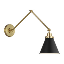 Visual Comfort & Co. Studio Collection CW1151MBKBBS - Double Arm Cone Task Sconce