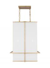 Visual Comfort & Co. Studio Collection TFC1004CGD - Dresden Casual 4-Light Indoor Dimmable Large Lantern Pendant