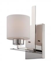 Nuvo 60/5201 - Parallel - 1 Light Vanity with Etched Opal Glass - Polished Nickel Finish