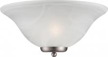 Nuvo 60/5381 - Ballerina - 1 Light Wall Sconce - Brushed Nickel with Alabaster Glass - Brushed Nickel