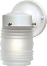 Nuvo 60/6109 - 1 Light - 6" - Porch; Wall - Mason Jar with Frosted Glass; Color retail packaging