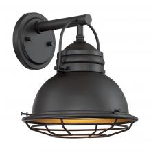 Nuvo 60/7071 - Upton - 1 Light Sconce with- Dark Bronze and Gold Finish