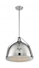 Nuvo 60/7213 - Barbett - 1 Light Pendant with Fresnel Glass - Polished Nickel Finish