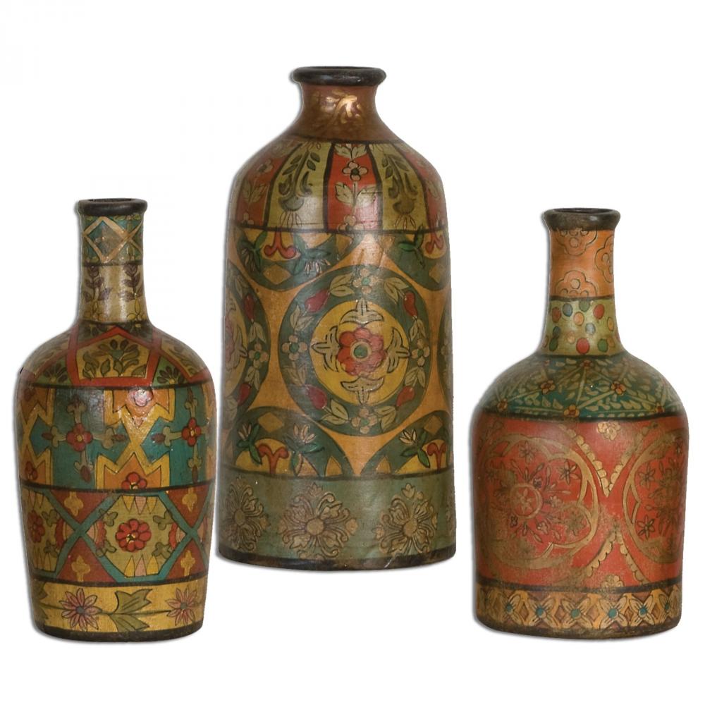 Uttermost Sachi Terracotta Vases S/3