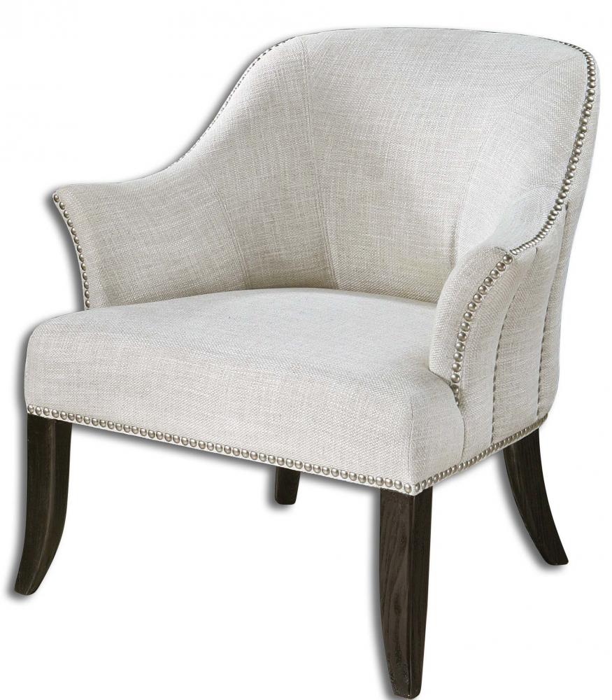 Uttermost Leisa White Armchair