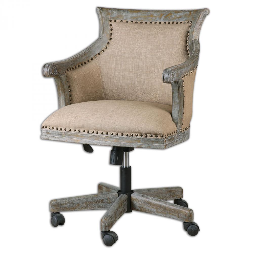 Uttermost Kimalina Linen Accent Chair