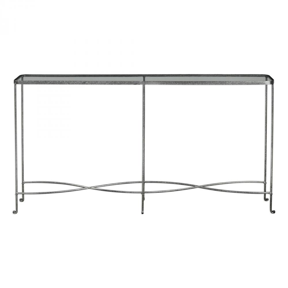 Uttermost Aubrey Silver Console Table