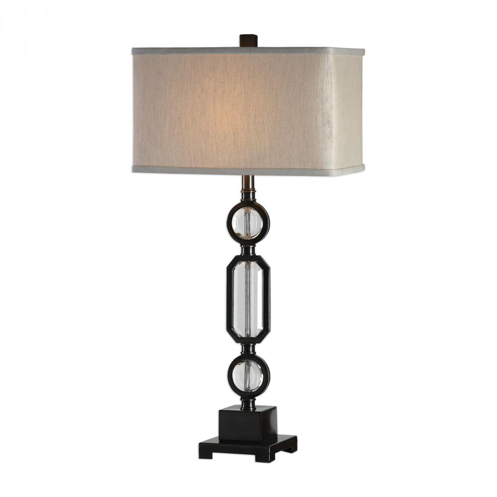 Uttermost Jugovo Bronze & Crystal Lamp
