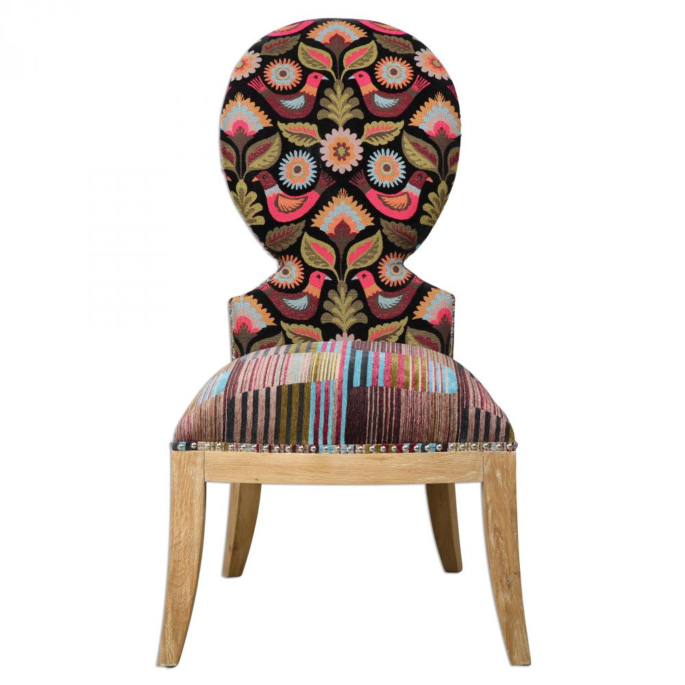 Uttermost Cruzita Patterned Armless Chair