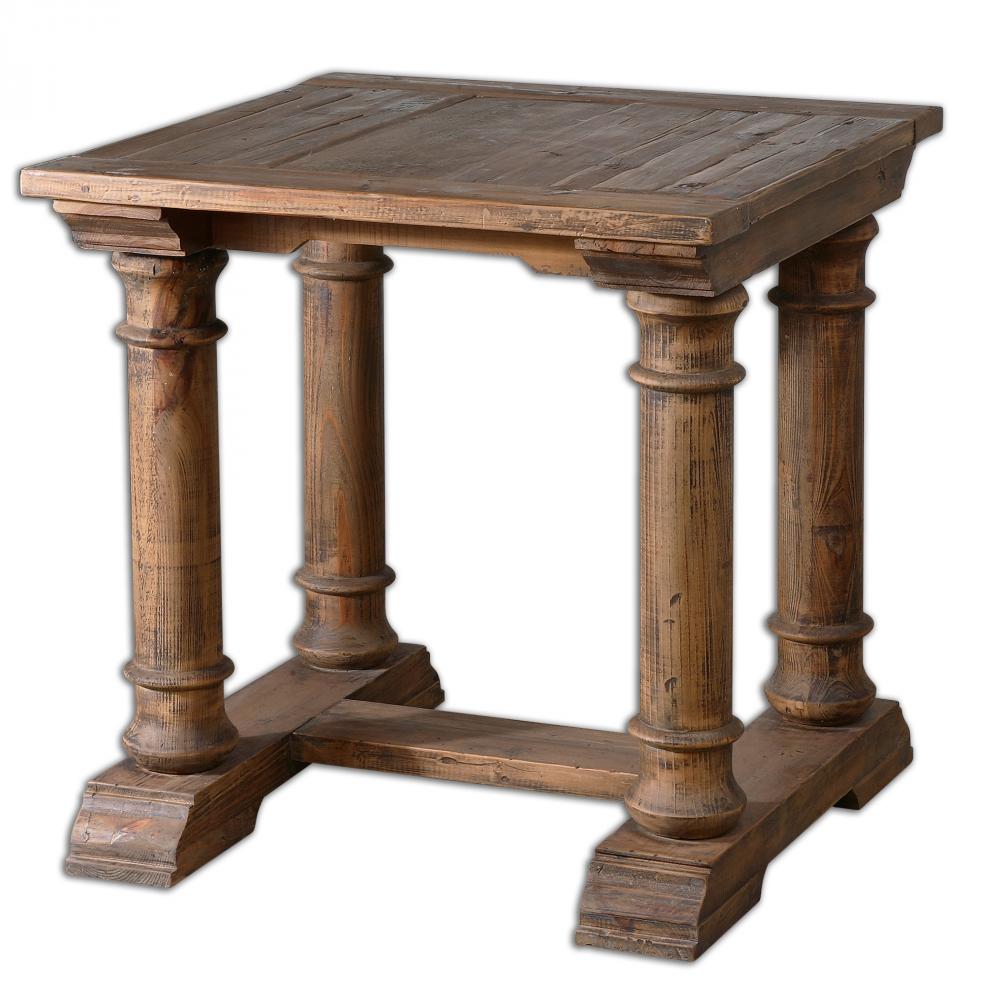 Uttermost Saturia Wooden End Table