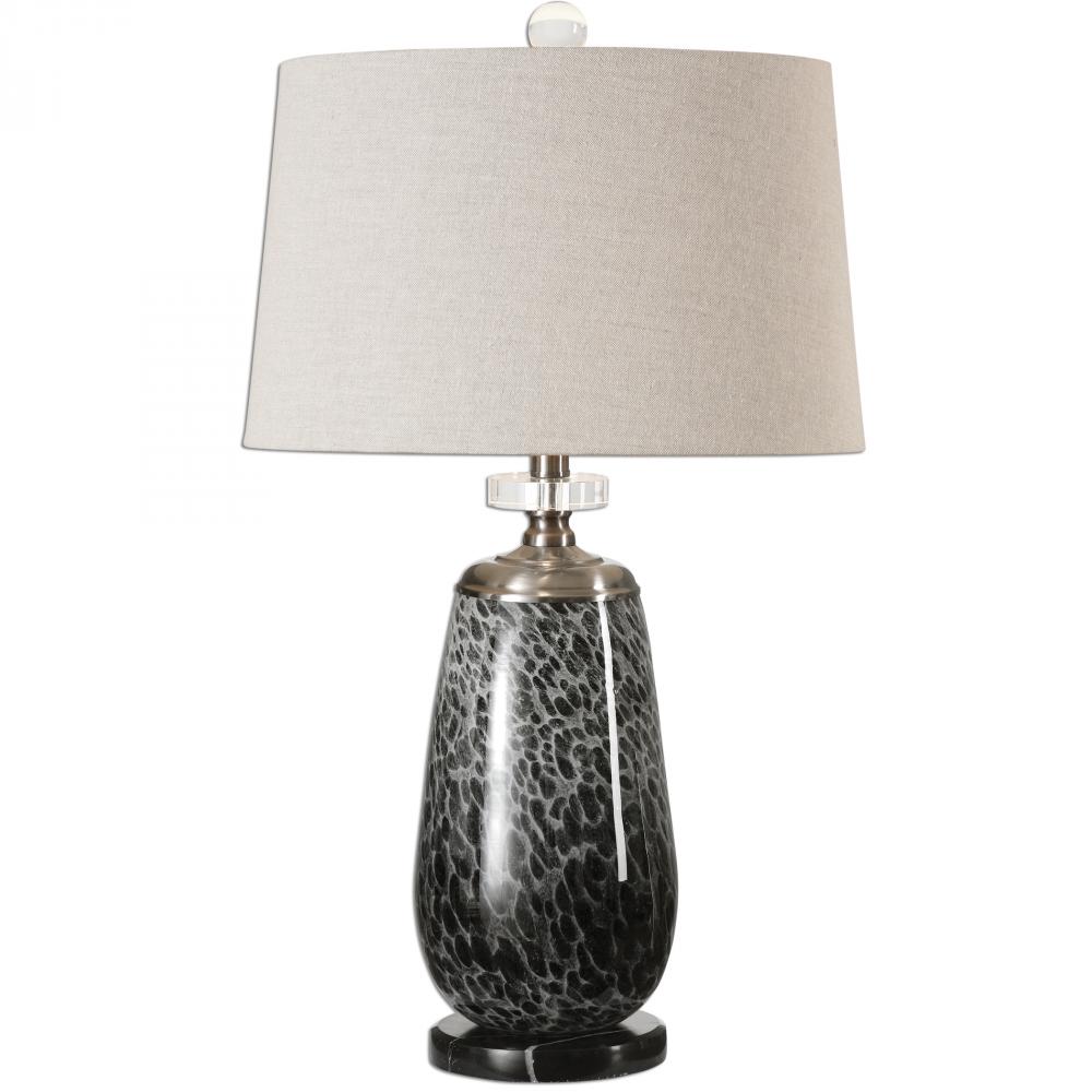 Uttermost Vergato Charcoal Glass Table Lamp
