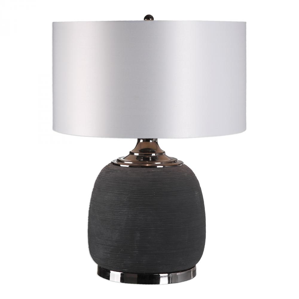 Uttermost Charna Charcoal Ceramic Table Lamp
