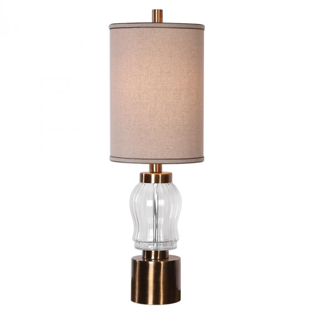 Uttermost Manuela Ribbed Glass Accent Lamp