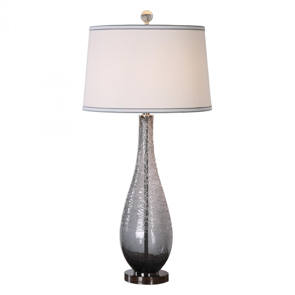 Uttermost Serano Gray Glass Table Lamp