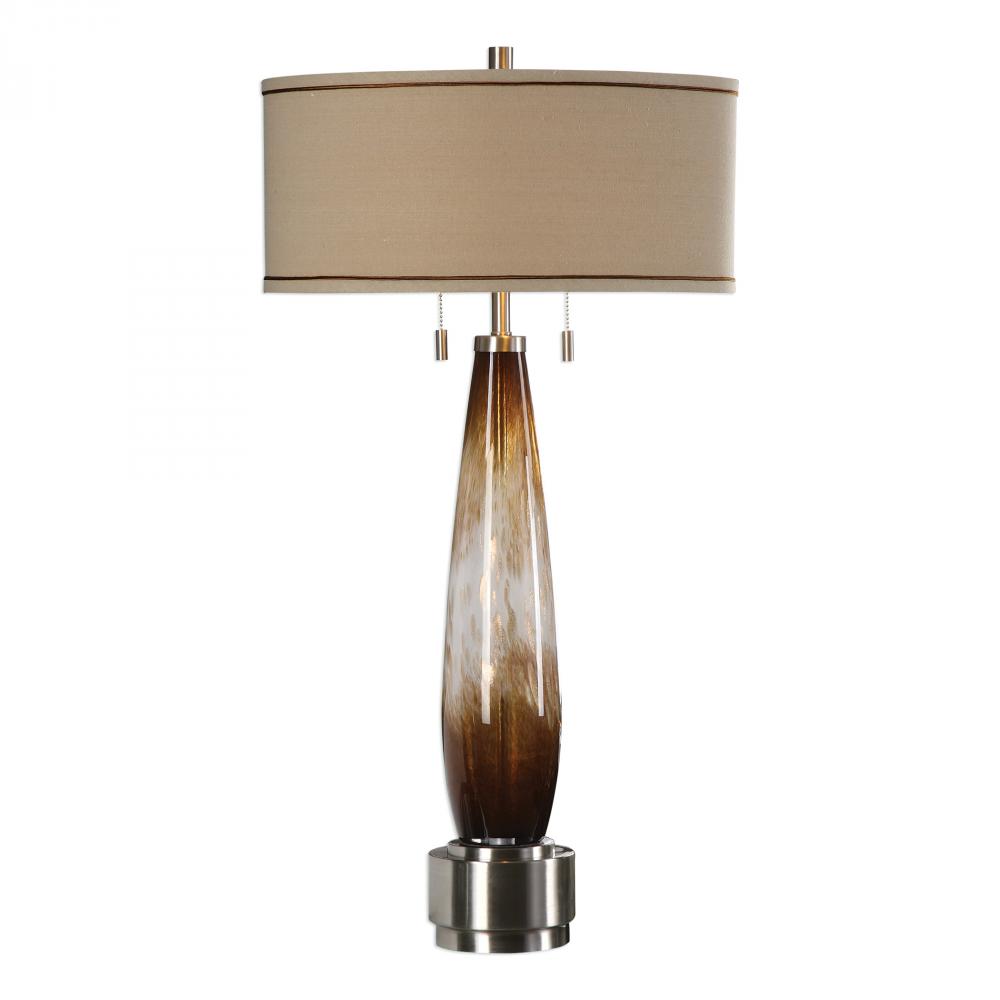 Uttermost Garonne Amber & Ivory Table Lamp