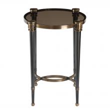 Uttermost 24731 - Uttermost Thora Brushed Black Accent Table