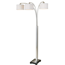 Uttermost 28641-1 - Uttermost Bradenton Nickel 3 Light Floor Lamp