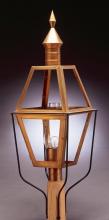Northeast Lantern 1033-AC-CIM-CSG - Post Antique Copper Medium Base Socket With Chimney Clear Seedy Glass