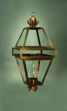 Northeast Lantern 1273-AC-CIM-CSG - Post Antique Copper Medium Base Socket With Chimney Clear Seedy Glass