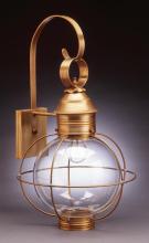 Northeast Lantern 2841-AB-LT2-CLR - Caged Round Wall Antique Brass 2 Candelabra Sockets Clear Glass