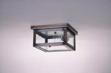 Northeast Lantern 4314-AC-MED-CSG - Flush Antique Copper Medium Base Socket Clear Seedy Glass