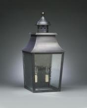 Northeast Lantern 5541-AB-CIM-CLR - Pagoda Wall Antique Brass Medium Base Socket With Chimney Clear Glass