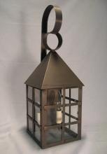 Northeast Lantern 7131-AB-LT2-CLR - Pyramid Top H-Bars Wall Antique Brass 2 Candelabra Sockets Clear Glass
