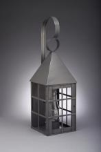 Northeast Lantern 7151-AB-CIM-CLR - Pyramid Top H-Bars Post Antique Brass Medium Base Socket With Chimney Clear Glass