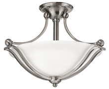 Hinkley 4651BN - Small Semi-Flush Mount