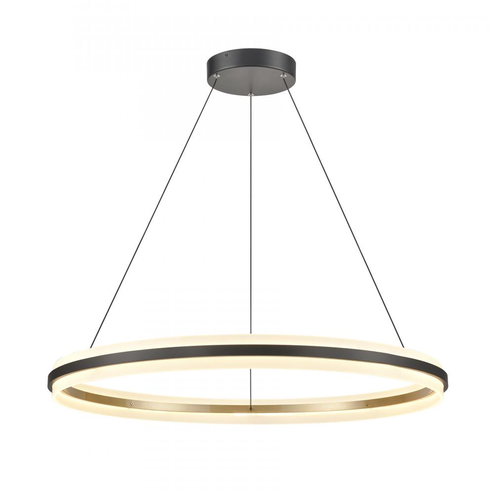 Light Ring 33'' Wide LED Pendant - Matte Black