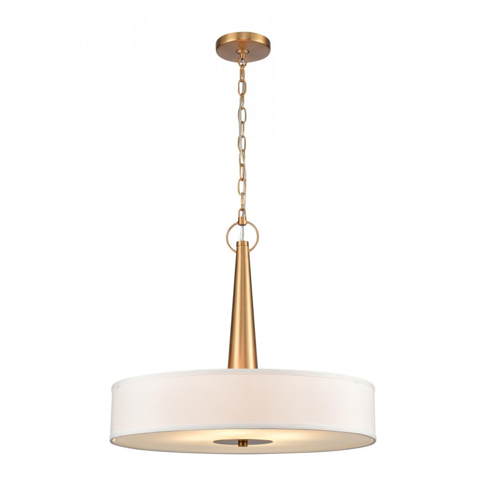 Leo 22'' Wide 4-Light Pendant - Brushed Gold