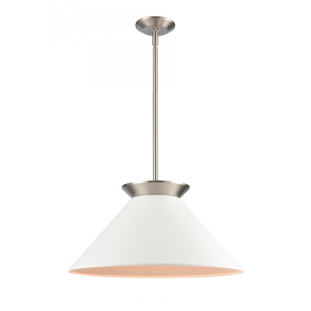 Cavendish 20'' Wide 1-Light Pendant - Brushed Nickel