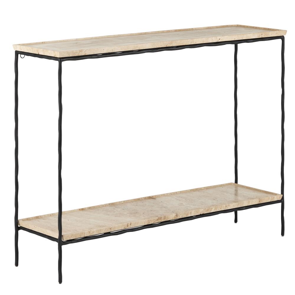 Boyles Travertine Console Tabl